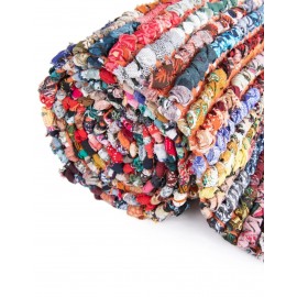 Hand Braided Chindi Table Runner Rug