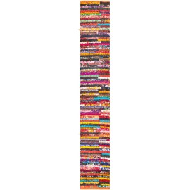 Hand Braided Chindi Table Runner Rug