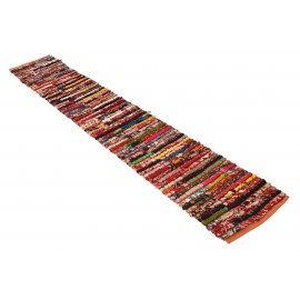 Hand Braided Chindi Table Runner Rug