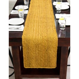 Hand Braided Jute Table Runner Rug