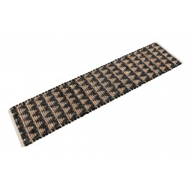 Hand Woven Chindi Jute Table Runner Rug