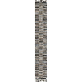 Hand Woven Chindi Jute Table Runner Rug