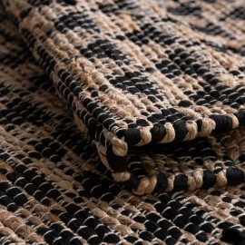 Hand Woven Chindi Jute Table Runner Rug