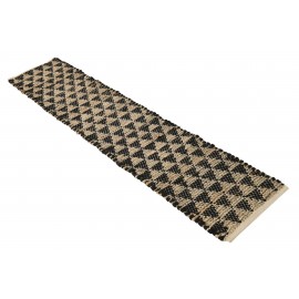 Hand Woven Chindi Jute Table Runner Rug
