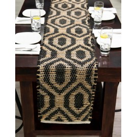 Hand Woven Chindi Jute Table Runner Rug