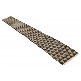 Hand Woven Chindi Jute Table Runner Rug