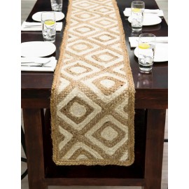 Hand Braided Jute Table Runner Rug