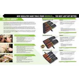 Greenlee - Screwdriver,Insulated 9Pc, Professional Hand Tools (0153-01-INS),Black