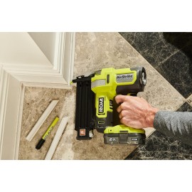 RYOBI R18GN18-0 18V ONE Plus Cordless 18 Gauge Nailer Bare Tool, One Size, Hyper Green & RB18L50 ONE+ Lithium+ 5.0Ah Battery, 18 V