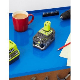 RYOBI R18GN18-0 18V ONE Plus Cordless 18 Gauge Nailer Bare Tool, One Size, Hyper Green & RB18L50 ONE+ Lithium+ 5.0Ah Battery, 18 V