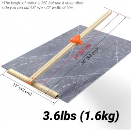 youkzuan Portable Tile Cutter Hand Tool with Ergonomic Handle Accurate Tile Cutting, Tungsten Carbide Scoring Wheel, Effortlessly Achieve Professional Cuts, Suitable for Home Renovation and DIY