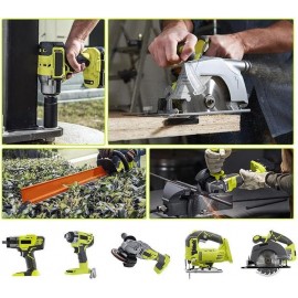 Aokicase 72 Wh / 4.0 Ah Lithium Replacement Battery for Ryobi, 18 V Battery Compatible with Ryobi P102 P103 P104 P105 P107 P108 P109 Cordless Power Tools (9000 mAh) Pack of 2