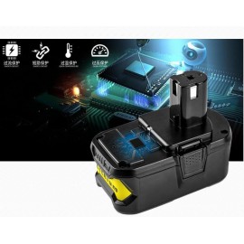 Aokicase 72 Wh / 4.0 Ah Lithium Replacement Battery for Ryobi, 18 V Battery Compatible with Ryobi P102 P103 P104 P105 P107 P108 P109 Cordless Power Tools (9000 mAh) Pack of 2