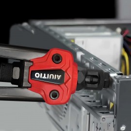 AIUITIO Rivet Nut Tool with a Step Drill Bit & 90 Nutserts Kit, 13 Heavy Duty Rivnut Tool Kit with 7 SAE & Metric Mandrels, Hand Threaded Riveter Tool Setter in Organized Carrying Case