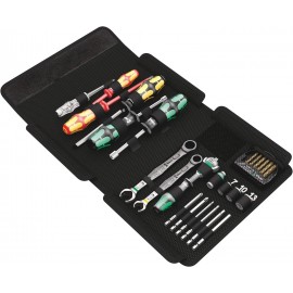 Wera Kraftform Kompakt SH 1 Plumbkit, 25pc, 05135927001 & Tool-Check Plus Mini Bit Ratchet, Socket, Screwdriver & Bit Set, 39pc, 05056490001