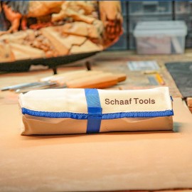 Schaaf Wood Carving Tools, 7pc Expansion Chisel Set with Canvas Case | Full Size Gouges for Beginners, Hobbyists and Professionals | Sharp, Quality-Tested CR-V 60 Steel Blades (Factory Sharpened)