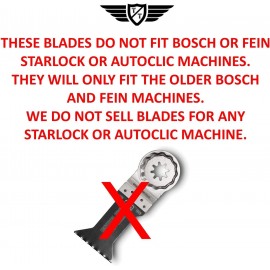 75 x TopsTools 35mm FA35B_75 Fast Fit Metal Cutting Blades Compatible with Dewalt Stanley Black and Decker Bosch Fein Multimaster Makita Milwaukee Parkside Ryobi Worx (Fast Change) Multitool