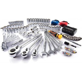 Vanquish 162 Pieces Professional Mechanic Tool Kit Socket Wrench Set Mixed Hand Tool Kit with Storage Case NW8003