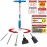 Scheppach Air Spade Aero2Spade for Compressor (Compressed Air Hammer 27 Joules, 6.3 Bar, Combination Device with Quick-Change System, Compressed Air Chisel incl. 5 Tool attachments Set)