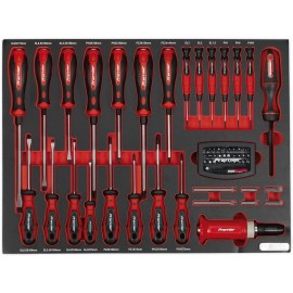 Sealey Tbtp04 Tool Tray with Screwdriver Set 72Pc