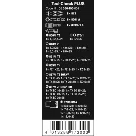 Wera 05004281001 8009 Zyklop Pocket Set 2, Ratchet Set, 18 Pieces Black-Green & Tool-Check Plus Mini Bit Ratchet, Socket, Screwdriver & Bit Set, 39pc, 05056490001