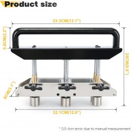 PTNHZ 0-90° Bending Angle & Adjustable Three-Station Edge Roller Bender For Making 5/8 to 4 (16 to 102 MM) Bends in 29 to 22-Gauge Steel Metal Bending Hand Tools Standing Seam Roofing Tools