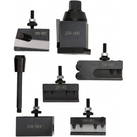 Quick-Change Tool,Quick-Change Tool Post Set Wedge Type #45 Steel Material Mini Lathe Accessories 250-000
