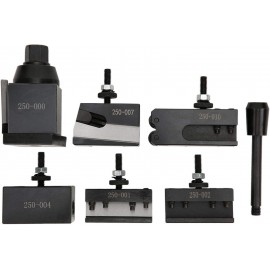 Quick-Change Tool,Quick-Change Tool Post Set Wedge Type #45 Steel Material Mini Lathe Accessories 250-000