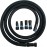 Cen-Tec Systems 95556 Quick Click 5 Metre Antistatic Vacuum Hose with Four Piece Power Tool Adaptor Set and Protective Hose Sleeve