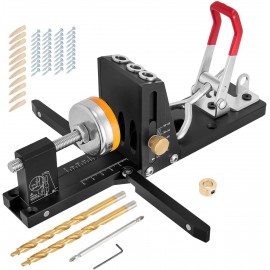 Angle Pocket Hole Jig | Aluminum Alloy Drill Jig Kit, Screw Jig Kit,Power Tool Accessory Jigs Woodworking Jig Kit for Woodworking