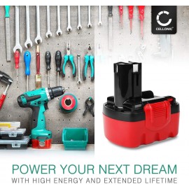 CELLONIC Battery Replacement for Bosch PSR14.4, PSR 1440, ART26 Easytrim, PSR 14.4ve-2 (Bosch BAT038, BAT040, BAT140, BAT159) 2607335685, 2607335686, 2607335432 Cordless Power Tools - 14.4V NiMH 3Ah