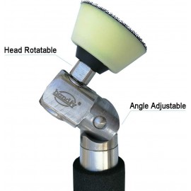 Wood Turning Lathe Sanding Tools Hand Held Bowl Sander with Rotatable Spindle Head 2 Inch 3 Inch Pads Discs