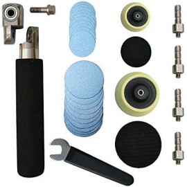 Wood Turning Lathe Sanding Tools Hand Held Bowl Sander with Rotatable Spindle Head 2 Inch 3 Inch Pads Discs