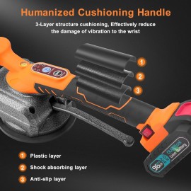 LASIEYO Tile Vibration Tools for Installation Tiling Vibrant Machine with Suction Cup Vibrator Handheld Tile Butt Leveller, Tile Spacers Leveling System 5 Speeds Adjustable (2 Battery)
