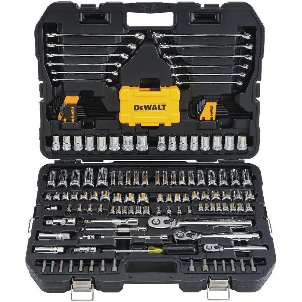 DEWALT DWMT73803 Mechanics Tools Kit and Socket Set, 168-Piece