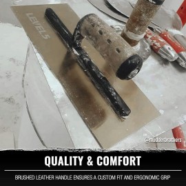 Drywall Hand Trowel, 11.5-Inches | Triple-Hardened Stainless Steel Construction | High-Impact Handle | Sheet-Rock Gyprock Wall-Board Plasterboard | Level 5 Tools