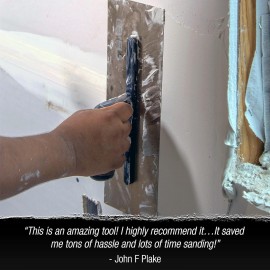 Drywall Hand Trowel, 11.5-Inches | Triple-Hardened Stainless Steel Construction | High-Impact Handle | Sheet-Rock Gyprock Wall-Board Plasterboard | Level 5 Tools