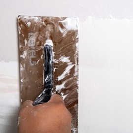 Drywall Hand Trowel, 11.5-Inches | Triple-Hardened Stainless Steel Construction | High-Impact Handle | Sheet-Rock Gyprock Wall-Board Plasterboard | Level 5 Tools