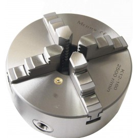 KATSU 4 Jaw self Centering Chuck, Precision 160mm Diameter Metal Lathe CNC Drilling Tool Accessory for Engineering Grinding Milling Woodworking Machines 10521716