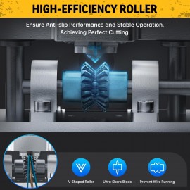 GEEKBEE Manual Wire Stripper Machine for 0.06-1, Copper Wire Stripper with Hand Crank, Drill-Powered Wire Stripping Tool for 1.5-25 mm Scrap Wire, Stripping Tool for Copper Scrap Recycling