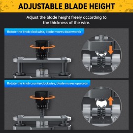 GEEKBEE Manual Wire Stripper Machine for 0.06-1, Copper Wire Stripper with Hand Crank, Drill-Powered Wire Stripping Tool for 1.5-25 mm Scrap Wire, Stripping Tool for Copper Scrap Recycling