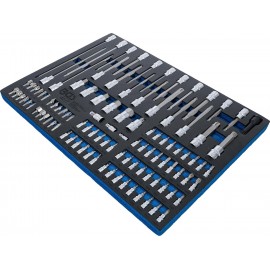 BGS 4017 | Tool Tray 3/3: Bit and Bit Socket | 104 pcs.