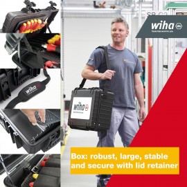 Wiha 9300702 Competence Electrician Tool Set VDE-Insulated Screwdriver Kit, Black, X-Large, 80-Piece