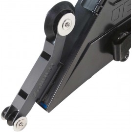 Delko Zunder Drywall Banjo Taping Tool with Reversible Inside Corner Roller Wheel - Dual Right/Left Hand Operation