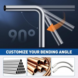 EVANEM Hand Bender, Copper Tube Bender Set, 90° Forward and Reverse Bend 6-22mm Bending Tool Set with 7 Dies for Hydraulic Systems, Automotive and Refrigerator Maintenance