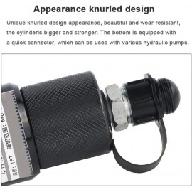 HLGKBY Hydraulic Nut Splitter, 12 Ton/ 16 Ton Split Type Nut Cutter Separator for Removing Rust Screw Nut, Nut Breaker Opener Removal Tool, with Hand Pump & Large/Small Cutter Heads F24