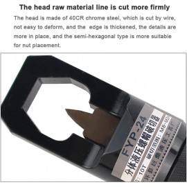 HLGKBY Hydraulic Nut Splitter, 12 Ton/ 16 Ton Split Type Nut Cutter Separator for Removing Rust Screw Nut, Nut Breaker Opener Removal Tool, with Hand Pump & Large/Small Cutter Heads F24