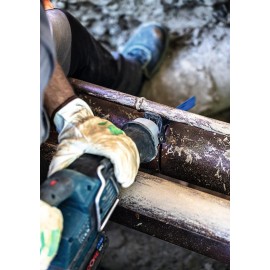 Bosch Professional 10x Expert Sanding Plate AVZ 90 RT2 Multitool Blades (for Mortar, Ø 90 mm, Grit 20, Accessory Multitool)