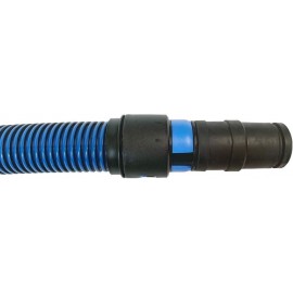 Cen-Tec Systems 94434 Quick Click 5m Antistatic Wet/Dry Dust Extraction Hose with Power Tool Adaptor Set (25mm, 38mm ID 38mm, 48mm OD) - Blue