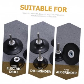 DOITOOL 20 Pcs Wheel Pad Holder Accessories Sander Tool Cd Holder Power Drill Sander Adapter Rotating Stand Disc Holder for Polishing Disc Pad Holder Disc Holder for Surface Preparation